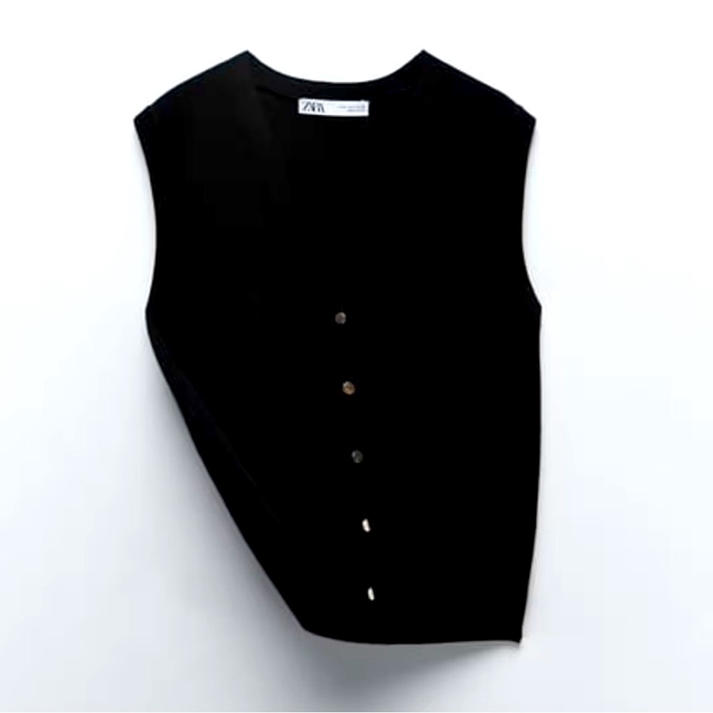Zara Basic Black Knit Sweater - NWOT